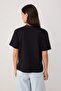 Black Tok Fabric Regular Crew Neck Standard Sleeve 100% Cotton Knitted T-Shirt Twoss26Ts00345 - 4