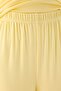 Yellow Single Shoulder Ribbed Viscose Knitted Pajama Set Thmaw27Pt00063 - 6