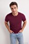 Gri-Lacivert-Taş-Bordo-Haki 5'li Paket Regular Fit Basic %100 Pamuklu T-ShirtTMNSS24TS00082 - 4