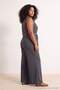 Antrasit Polo Yaka Kolsuz Kemerli Modal Premium Örme Tulum TBBSS26BG00019 - 4
