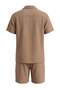 Dark Mink Shirt&Shorts Bottom-Top Set Tmnss26Au00003 - 8