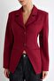 Bordo Fitted/Vücuda Oturan Yırtmaçlı Blazer Ceket TWOAW27BC00018 - 3