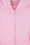 Pembe Kalın Fitted Kapüşonlu Fermuarlı Düşük Kol Crop Örme Hırka/Sweatshirt TWOAW27SW00040 - 7
