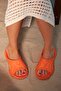 Unisex Orange Luca Ultra Light Matte Faylon Slippers 2cm Byndfay04 - 3