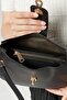 Women's Lock Closure Three Compartment Crossbody Shoulder Bag - 7
