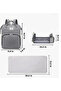 3-in-1 diaper backpack with foldable crib, waterproof design, large storage, stroller straps - 7