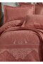 Hazel Brick Double Bedspread - Chenille - 2