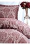 Cotton Satin Jacquard Double Duvet Cover Set - Carolina Claret Red - 5