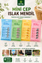 Mini Pocket Wet Wipes Set of 8 – 8 Pieces in Each Pack, Total 64 Sheets, Alcohol-Free & for Sensitive Skin