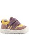 Schaggy Genuine Leather Plum Yellow Velcro Baby Sports Shoes - 2
