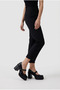 Black Thick Heeled Women's Shoes P9015
