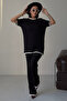 Dex Knitted Tshirt Pants Double Set 9927