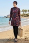 3-Piece Hijab Swimsuit Set 1525 - Black - 3