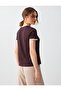 Acı Kahve 100% Cotton Crew Neck Knitted Blouse with Shoulder Detail - 6