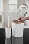 Sapphire Adhesive Toilet Brush Holder and Trash Can Set White Due 2-Piece Bathroom Set - 5