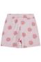 Daisy Patterned Shorts for 2-5 Years - Powder - 2