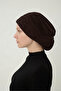 Knotted Coffee Instant Turban Hijab Bonnet Suitable for Medical Use - 4