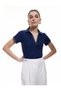 Cotton Slim Fit Striped Short Sleeve Polo Neck T-Shirt