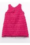 Abel&Lula Girl's Tasseled Evening Dress 4-12 Years Fuchsia - 3