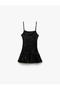 Sequin Sequined Square Neck Strap Mini Dress - 5