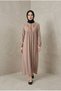 Çi̇ğdem Elbi̇se Mink Viscose Fabric Women's Dress with Tassel and Embroidery Detail