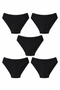 5-Pack Tutku Women's Jacquard Bikini Panties 100% Cotton 0679