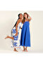 Proti Blue Poplin Dress - 5
