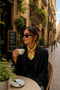 وشاح أصفر-أسود مقاس 70*70 سم - 3
