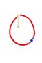 Luna Matte Red Glass Beads Syriac Stone Double Necklace Set Choker Long Necklace Boxed Set of 2 - 4