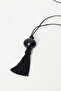 Round Bead Detail Tassle Necklace - 2