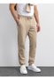 Beige Regular Fit Straight Leg Jogger Pants - 4
