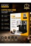 Espresso Coffee Machine, 1.6l Capacity, 850w Power, With Milk Frother, Cappuccino, Latte Maker