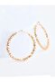 Gold Color Shiny Big Hoop Earrings
