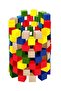100 Pieces Wooden Colorful Montessori Unit Cubes Educational Concept Toy Cube Blocks - 5