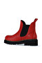 Red Flotter Leather Women's Flat Boots 01Wt0801 - 5
