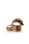 Brown Leather Women's Wedge Heel Pack Sandals 01Ws5908 - 4
