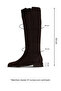 Brown Suede Women's Flat Boots 33Wc12520 - 3