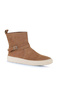 Brown Light Nubuck Women's Flat Boots 01Wd2601 - 2