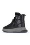Black Leather Women's Wedge Heeled Boots 01Wa7403-502 - 4