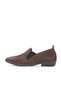Brown Nubuck Women's Low Heel Shoes 01Wd3606 - 3