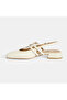 Women's White Buckle Leather Casual Shoes - 3