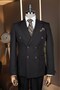Exclusive Double-Breasted Suit Black