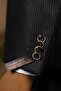 Exclusive striped double-breasted suit black - 6