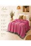 Double Woven Pique Blanket 200X250 cm Cotton Lightweight Premium Sofa Throw Tv Blanket Summer Bedspread - 2