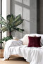 White Cotton Decorative Sofa Cover 170X230 Size Optimal Non-Slip Design - 3