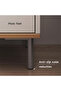 Modern Scandinavian Bedside Table with Open Shelf & Drawer | White Nightstand with Oak Accent & Metal Legs - 6