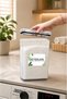 Bathroom Storage Container Rectangular 2.9Lt Single Tablet/Detergent Container Box with Vacuum Lid Hard Mica - 2