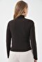 Bdart Slim Fit Round Neck Blouse with Volan Detail - 7