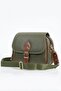 Jn-45 Women's Baguette Bag Handbag Shoulder Bag Green - 3