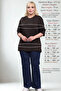 Women's Summer Large Size Mom 100% Cotton Anti-Sweat Brown T-Shirt - Breathable Fabric Oversized Comfortable Fit Blouse - 4
